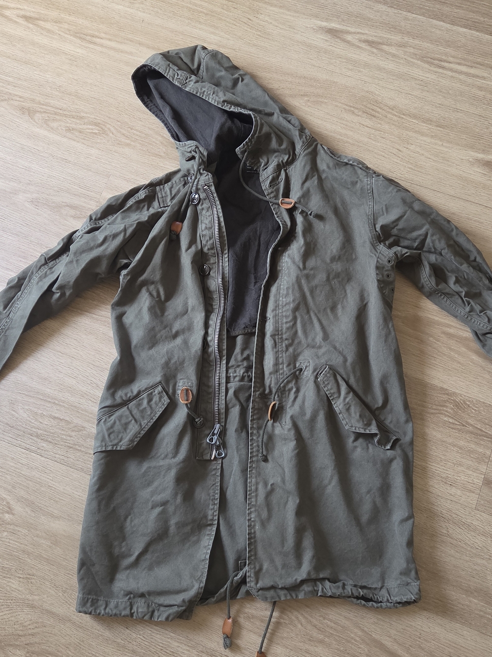 J. Crew Olive Green Hooded Military Field Parka